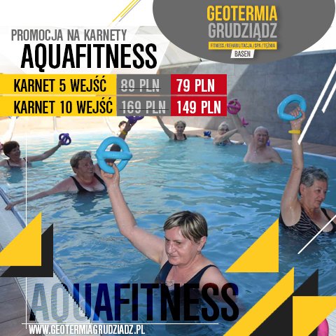 PROMOCJA NA ZAJĘCIA GRUPOWE AQUAFITNESS